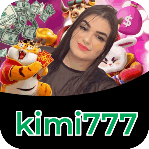 Interface do aplicativo kimi777 mostrando jogos disponíveis no iOS e Android